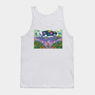 Creepy Creatures Colorful Tank Top